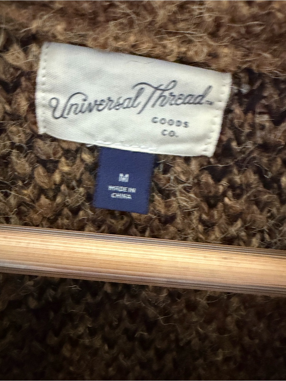 Cozy Leopard Print Mockneck Sweater in Brown - Picture 2 of 3